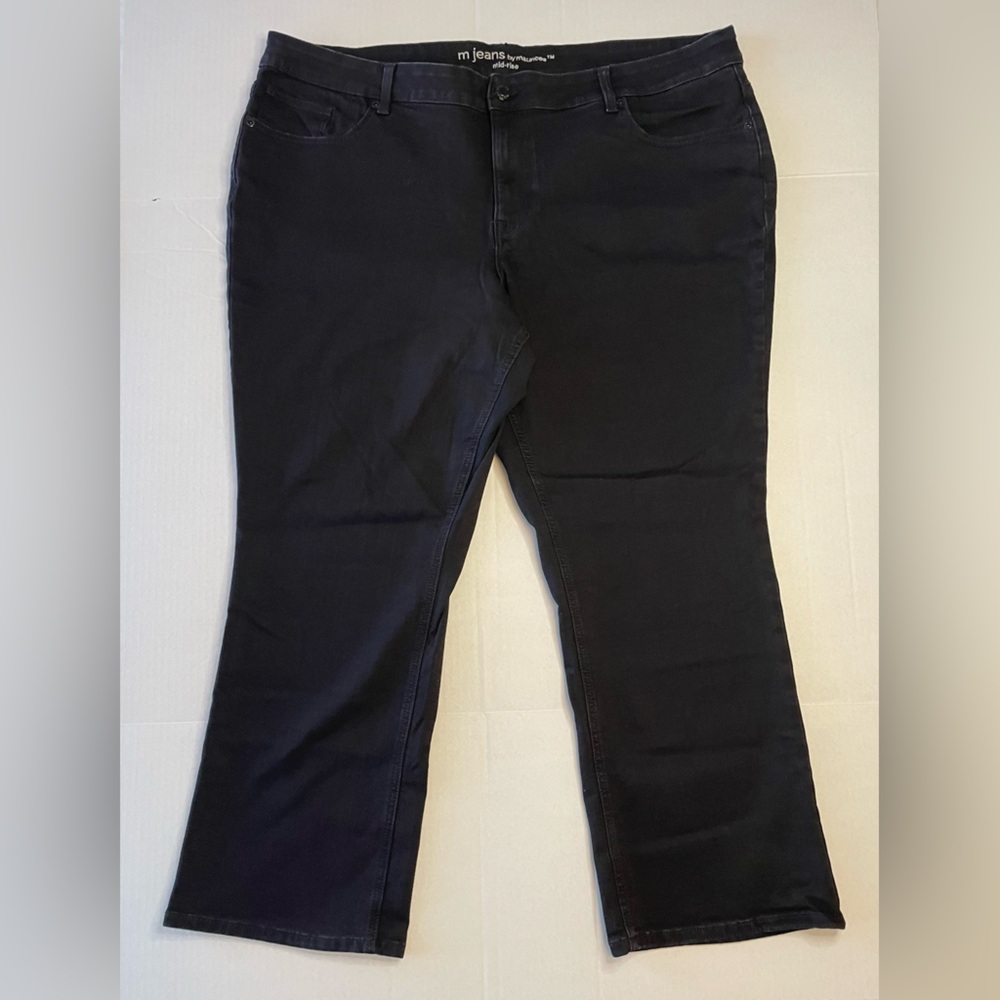 Maurices Black Straight Leg Jeans       Size 24W Short